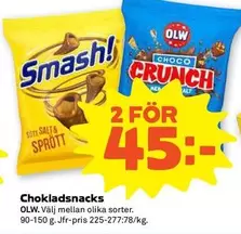 OLW - Choklad snacks