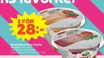 Arla - Smaksatt crème fraiche