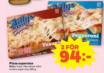 Billys - Pizza supersize
