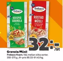 Frebaco - Granola/Müsli
