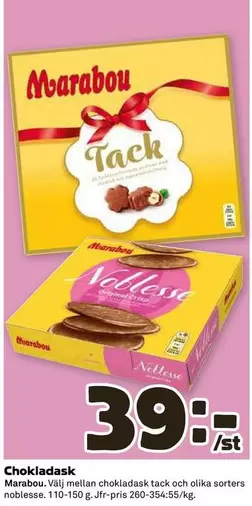 marabou - Chokladask
