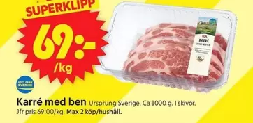 Karré med ben