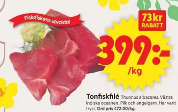Indiska - Tonfiskfilé