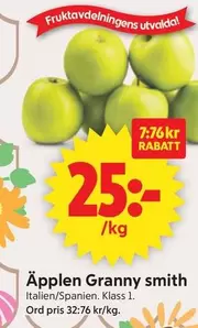 Äpplen Granny smith