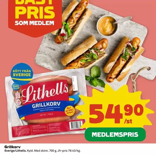 Lithells - Grillkorv