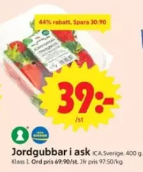Jordgubbar i ask