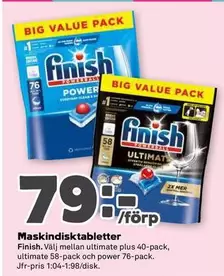 Finish - Maskindiskstabletter