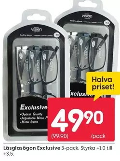 L
sglas
gon Exclusive 3-pack