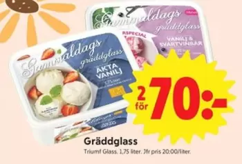 Triumf glass - Gräddglass