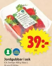 Jordgubbar i ask