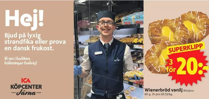 Bonjour - Wienerbröd vanilj