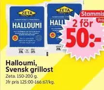 Zeta - Halloumi, Svensk grillost