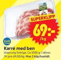 Karré med ben