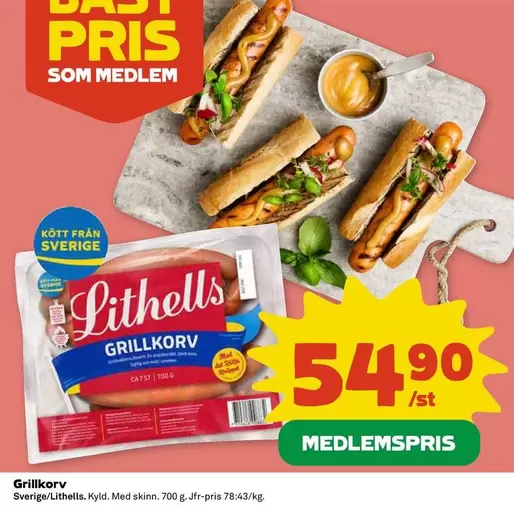 Lithells - Grillkorv