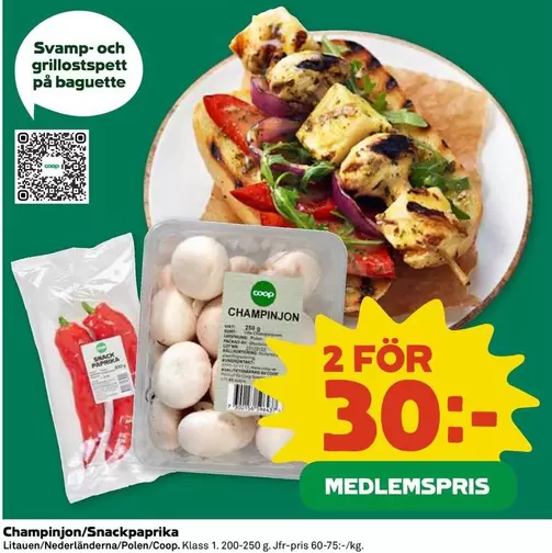 Coop - Champinjon/Snackpaprika
