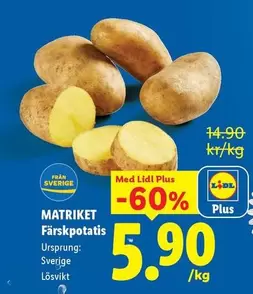 MATRIKET Färskpotatis