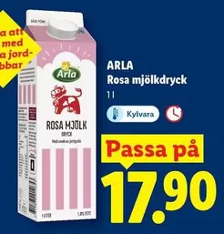 Arla - Rosa mjölkdryck