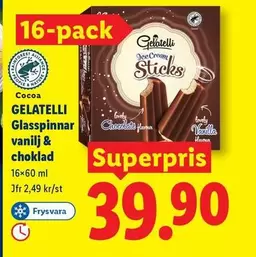 Gelatelli - Glasspinnar