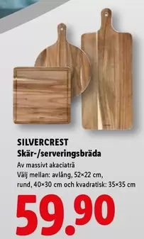 silvercrest - Skär-/serveringsbräda