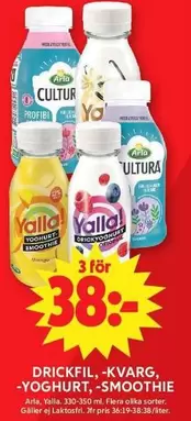 Arla - DRICKFIL, KVÄRG, YOGHURT, SMOOTHIE