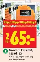 Gravad, kallrökt, najad lax