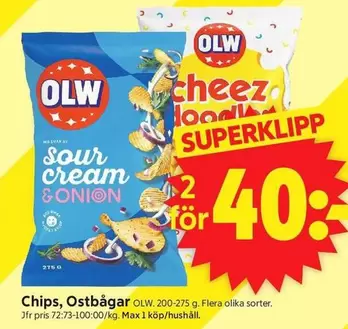 OLW - Chips, Ostbågar