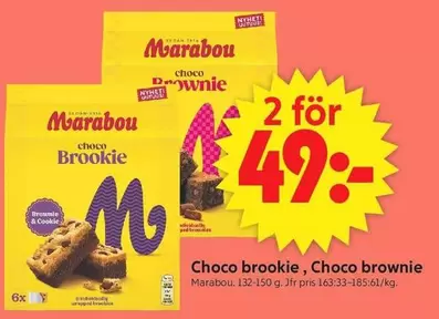 marabou - Choco brookie, Choco brownie