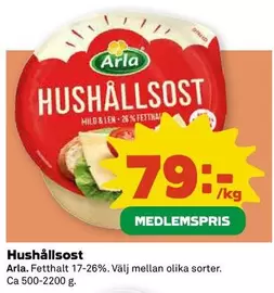 Arla - HUSHÅLLSOST