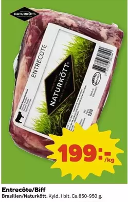 Naturkött - Entrecôte/Biff