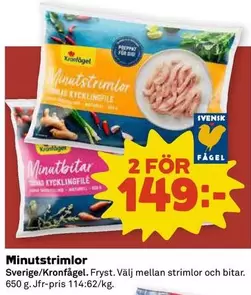 Kronfågel - Minutstrimlor