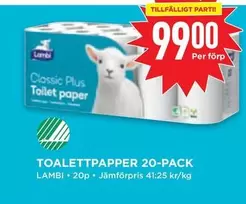 Lambi - TOALETTPAPPER 20-PACK
