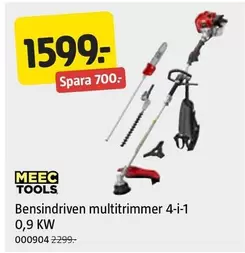 Meec Tools - Bensindriven multitrinner 4-i-1 0,9 KW