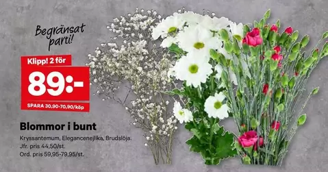 Blommor i bunt