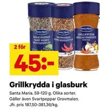 Santa Maria - Grillkrydda i glasburk