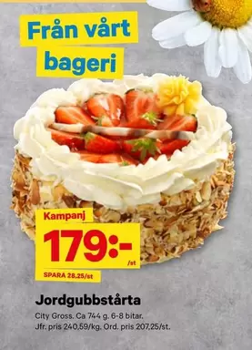 Jordgubbstårta