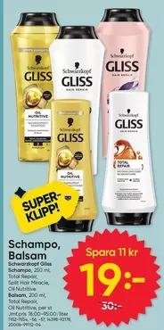 Schwarzkopf - Schampo, Balsam