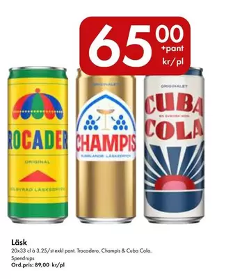 spendrups - Rocader, Champis & Cuba Cola