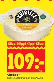Kvibille - Cheddar