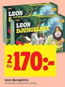 Triumf glass - Leos djungelmix