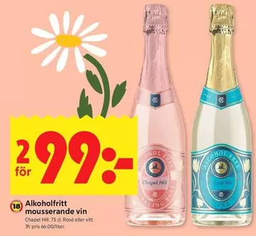 Alkoholfritt mousserande vin