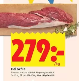 Hel oxfilé