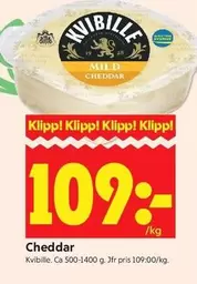 Kvibille - Mild Cheddar