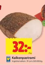 Ingelsta kalkon - Kalkonpastrami