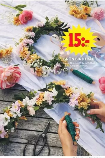 Grön bindtråd