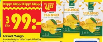 Torkad Mango