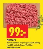 Nötfärs