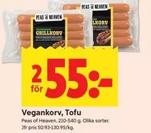 Vegankorv, Tofu