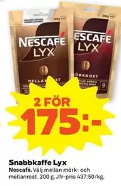 Nescafe - Snabbkaffe Lyx