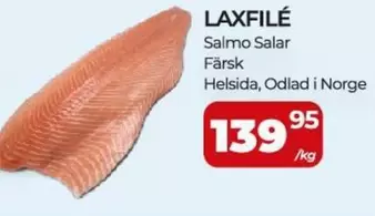 LAXFILÉ Salmo Salar Färsk