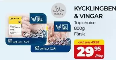 KYCKLINGBEN & VINGAR